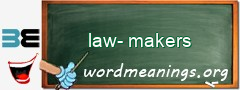 WordMeaning blackboard for law-makers